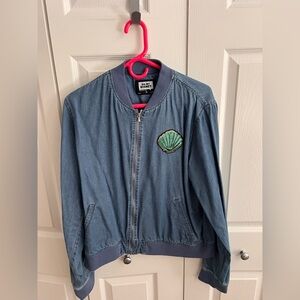 Women’s Little Mermaid Denim Jacket with Shell Patch